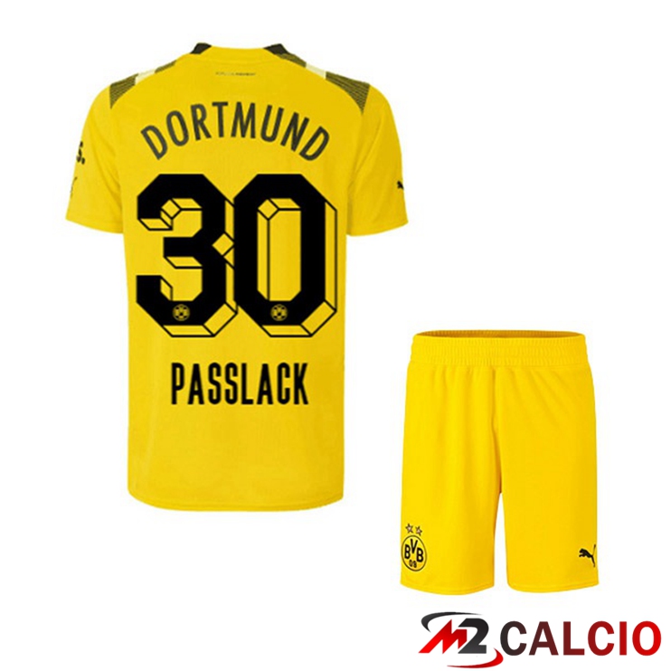 Maglie Calcio Personalizzate,Tute Calcio Squadre,Maglia Nazionale Italiana Calcio | Maglie Calcio Dortmund BVB (Passlack 30) Bambino cup Giallo 2022/2023