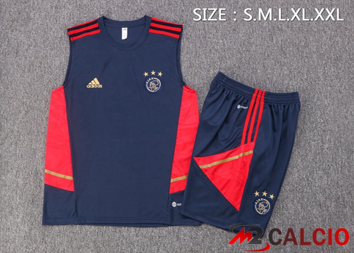Canotta Calcio AFC Ajax + Shorts Blu Royal 2022/2023