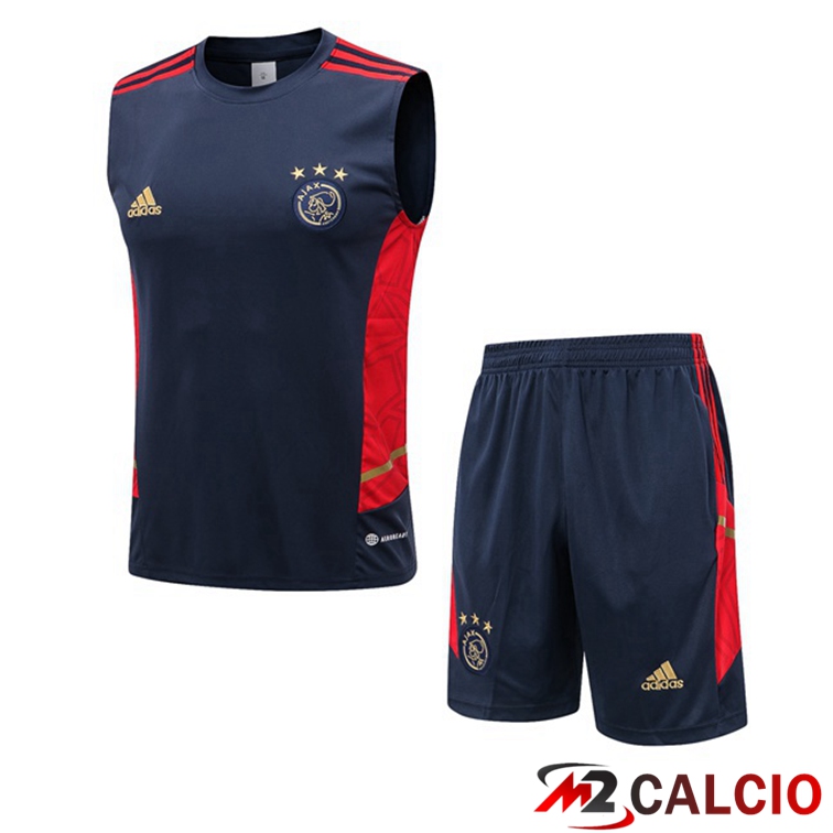 Canotta Calcio AFC Ajax + Shorts Blu Royal 2022/2023