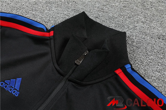 Insieme Tuta Calcio - Giacca Lyon OL Nero 2022/2023