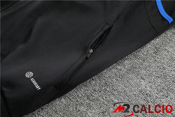 Insieme Tuta Calcio - Giacca Lyon OL Nero 2022/2023