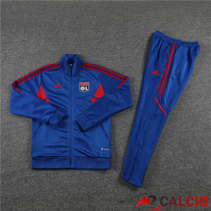 Insieme Tuta Calcio - Giacca Lyon OL Blu 2022/2023