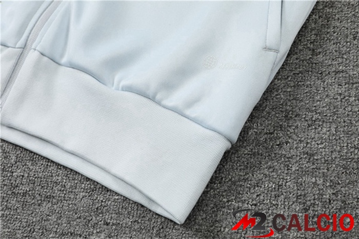 Insieme Tuta Calcio - Giacca Lyon OL Blu Grigio 2022/2023