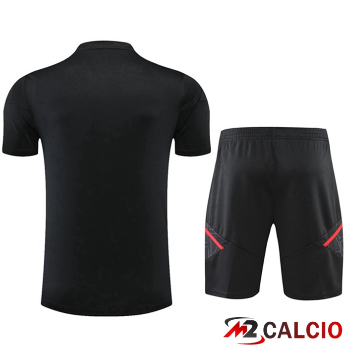 T Shirt Allenamento Bayern Monaco + Shorts Nero 2022/2023