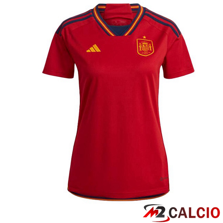 Maglie Calcio Spagna Donna Prima Rosso 2022/2023