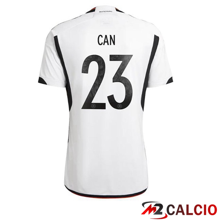 Maglie Calcio Personalizzate,Tute Calcio Squadre,Maglia Nazionale Italiana Calcio | Maglia Germania (CAN 23) Prima Nero Bianco Coppa del Mondo 2022