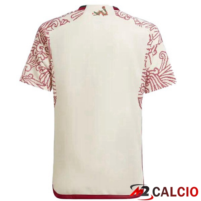 Maglie Calcio Messico Seconda Bianco Rosso 2022/2023