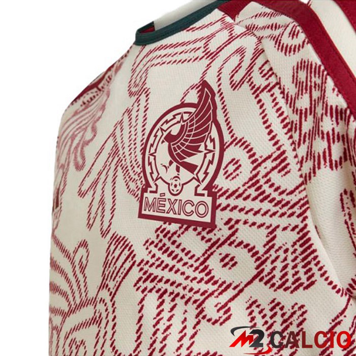 Maglie Calcio Messico Seconda Bianco Rosso 2022/2023