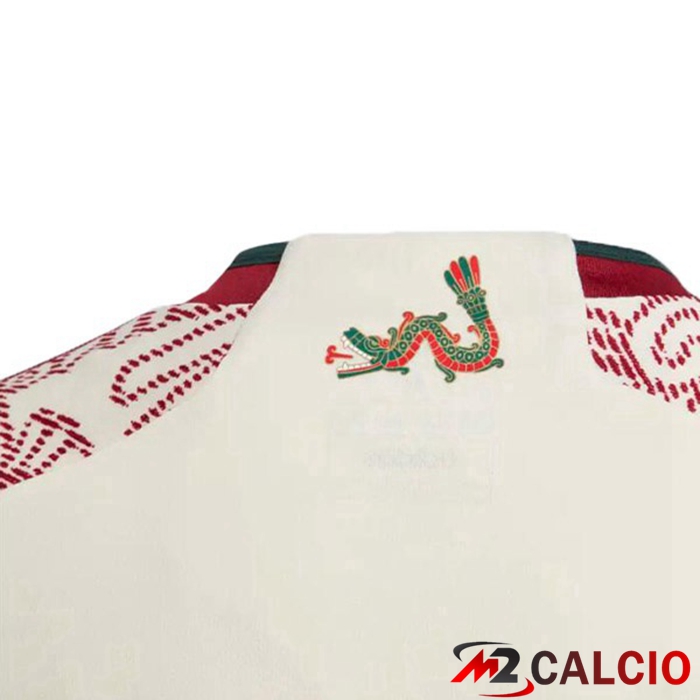 Maglie Calcio Messico Seconda Bianco Rosso 2022/2023