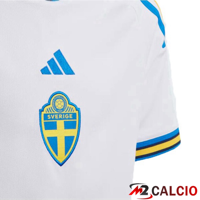 Maglie Calcio Svezia Seconda Bianco 2022/2023