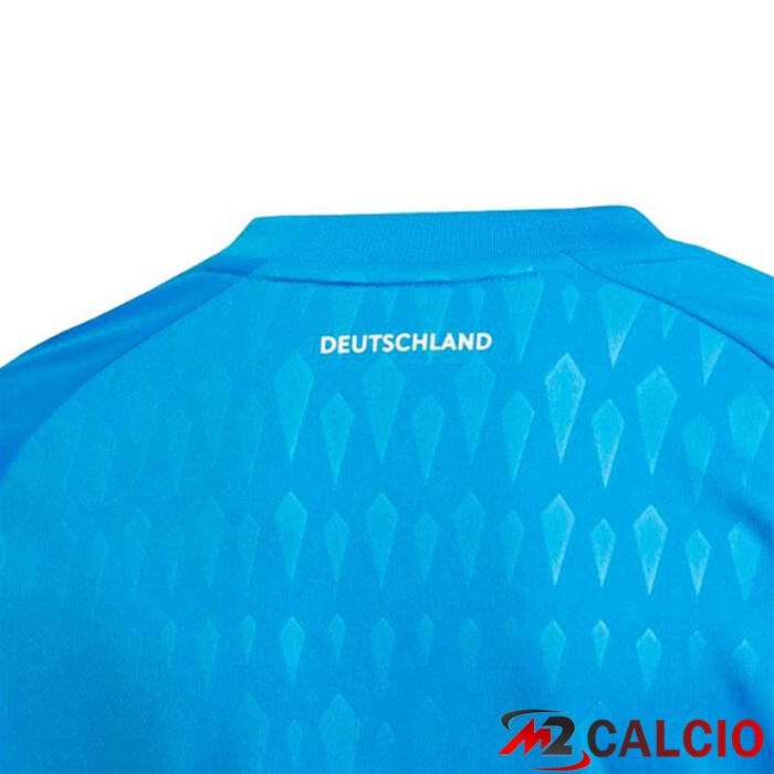 Maglia Germania Portiere Maniche Lunghe Blu Coppa del Mondo 2022