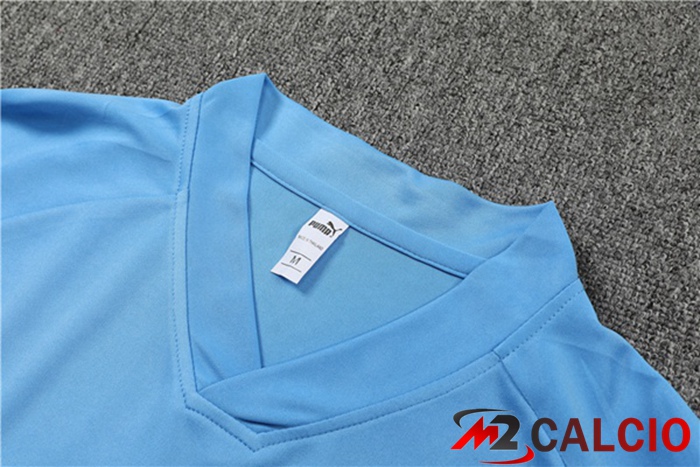 T Shirt Allenamento Manchester City + Shorts Blu 2022/2023