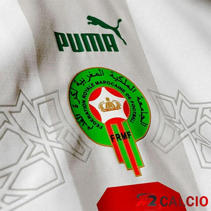 Maglie Calcio Marocco Seconda Bianco Coppa del Mondo 2022