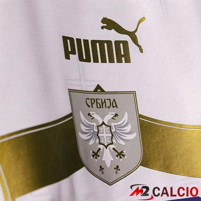 Maglie Calcio Serbia Seconda Bianco Coppa del Mondo 2022