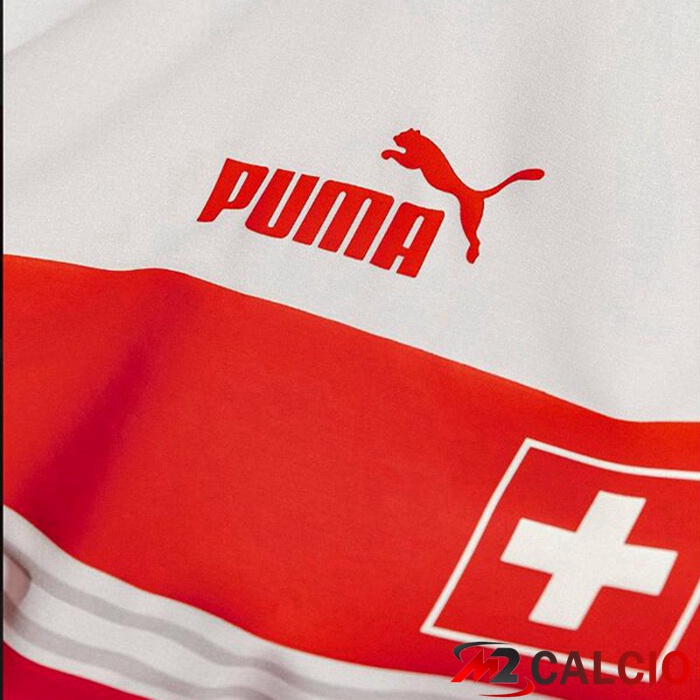 Maglie Calcio Svizzera Seconda Bianco Coppa del Mondo 2022