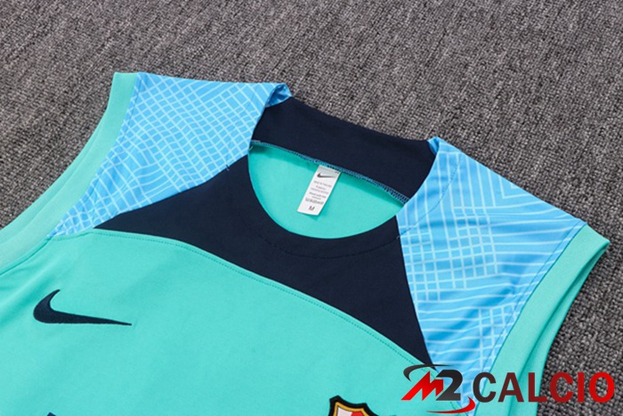 Canotta Calcio FC Barcellona + Shorts Verde 2022/2023