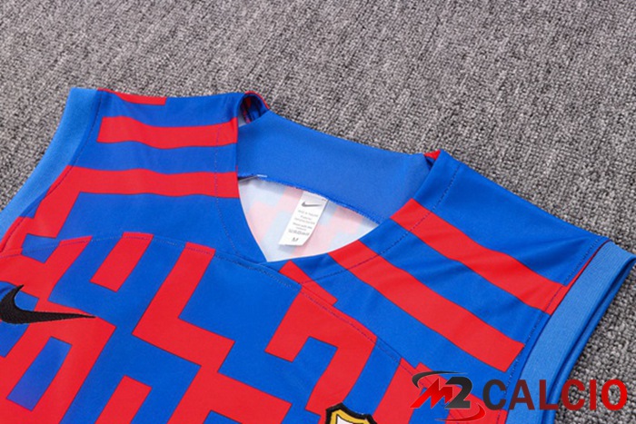 Canotta Calcio FC Barcellona + Shorts Blu Rosso 2022/2023