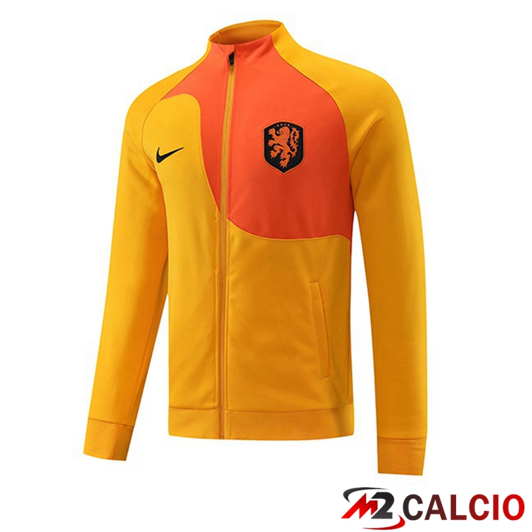 Maglie Calcio Personalizzate,Tute Calcio Squadre,Maglia Nazionale Italiana Calcio | Giacca Calcio Paesi Bassi Arancione 2022/2023