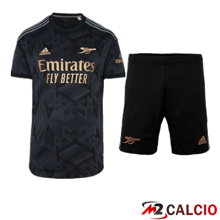 Maglie Calcio Personalizzate,Tute Calcio Squadre,Maglia Nazionale Italiana Calcio | Insieme Maglie Calcio Arsenal Seconda + Pantaloncini 2022/2023