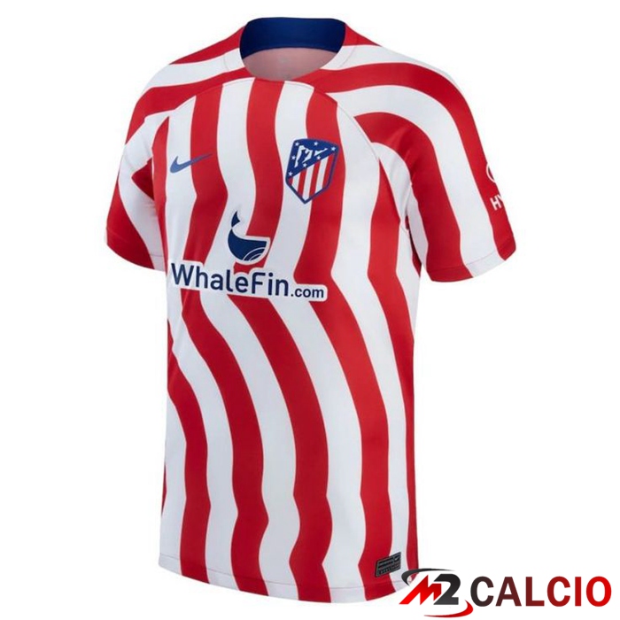Insieme Maglie Calcio Atletico Madrid Prima (Pantaloncini + Calzini) 2022/2023