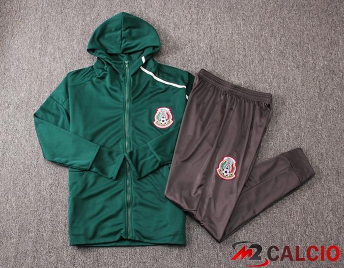 Insieme Giacca Con Cappuccio Tuta Messico Verde 2022/2023