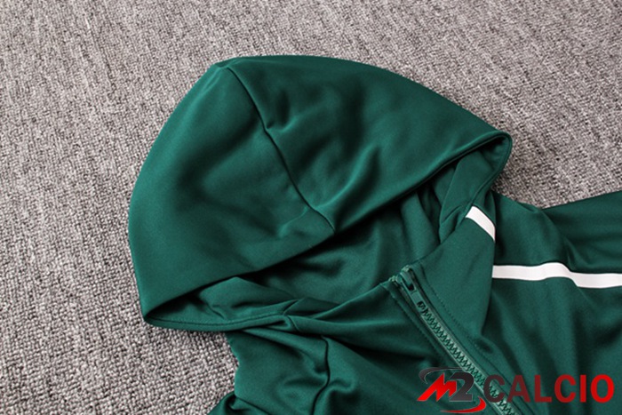 Insieme Giacca Con Cappuccio Tuta Messico Verde 2022/2023