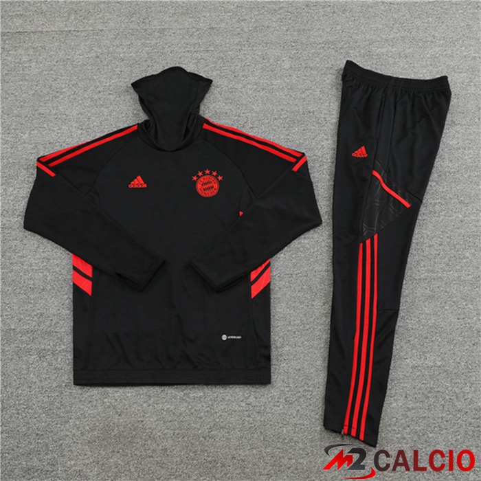 Tuta Calcio Bayern Monaco Collo Alto Nero 2022/2023