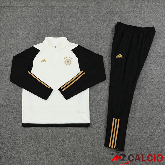 Tuta Calcio Germania Bianco Nero 2022/2023