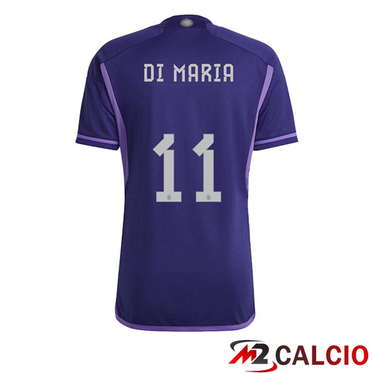 Maglie Calcio Personalizzate,Tute Calcio Squadre,Maglia Nazionale Italiana Calcio | Maglie Calcio Argentina (DI MARIA 11) Seconda Porpora Coppa Del Mondo 2022