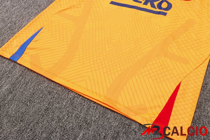 Canotta Calcio FC Barcellona + Shorts Arancione 2022/2023