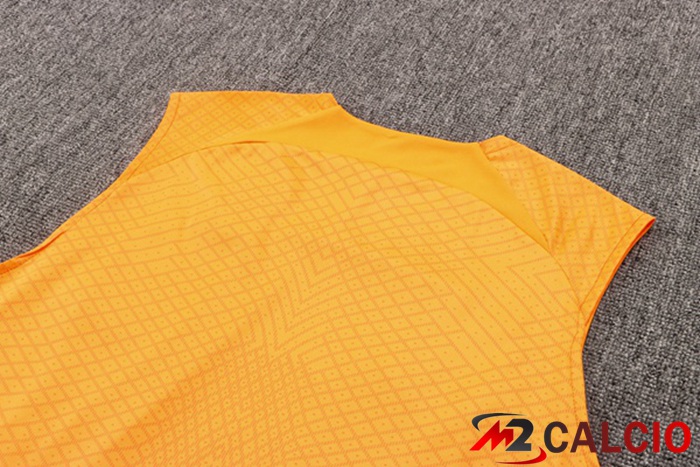 Canotta Calcio FC Barcellona + Shorts Arancione 2022/2023