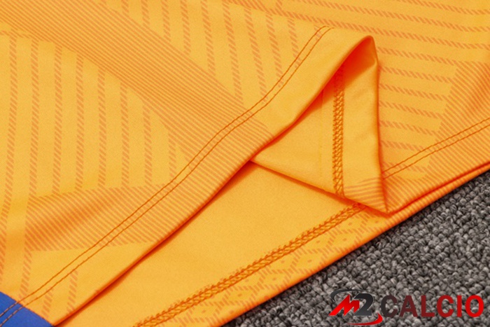Canotta Calcio FC Barcellona + Shorts Arancione 2022/2023