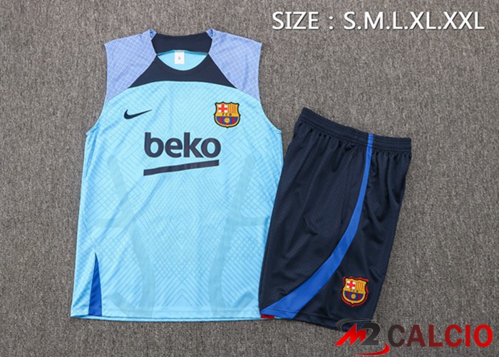 Canotta Calcio FC Barcellona + Shorts Blu 2022/2023