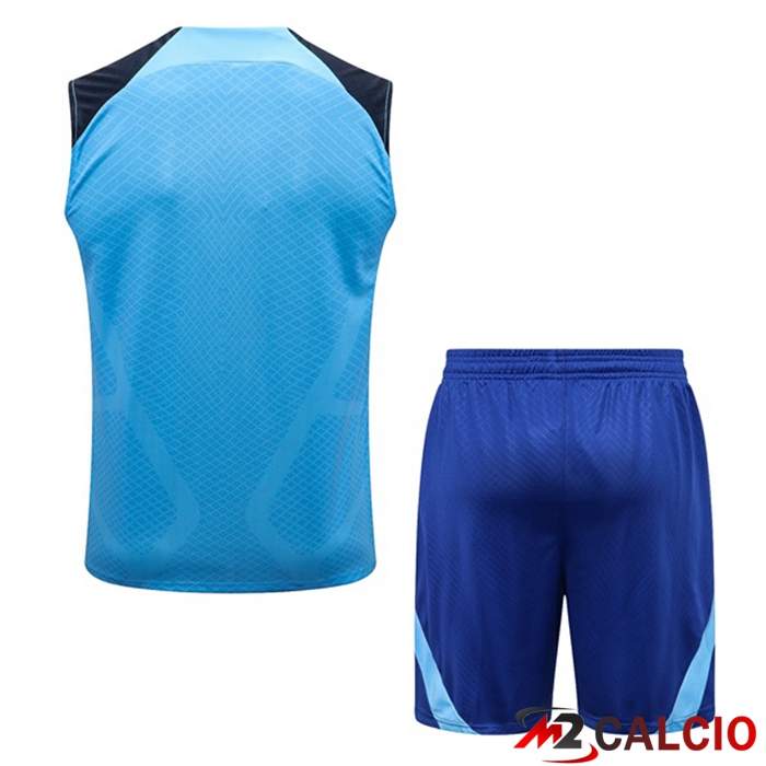 Canotta Calcio Atletico Madrid + Shorts Blu 2022/2023