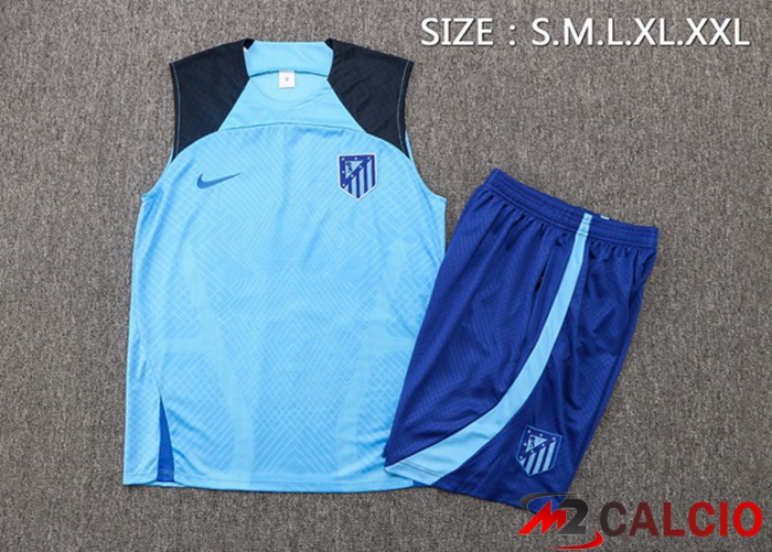 Canotta Calcio Atletico Madrid + Shorts Blu 2022/2023