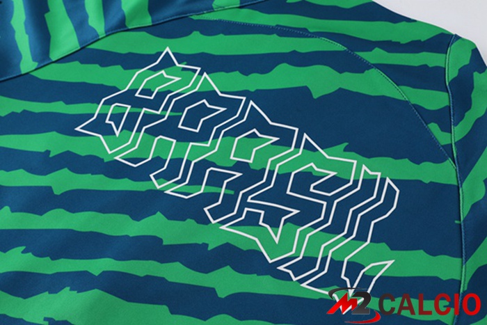 Insieme Tuta Calcio - Giacca Brasile Verde 2022/2023