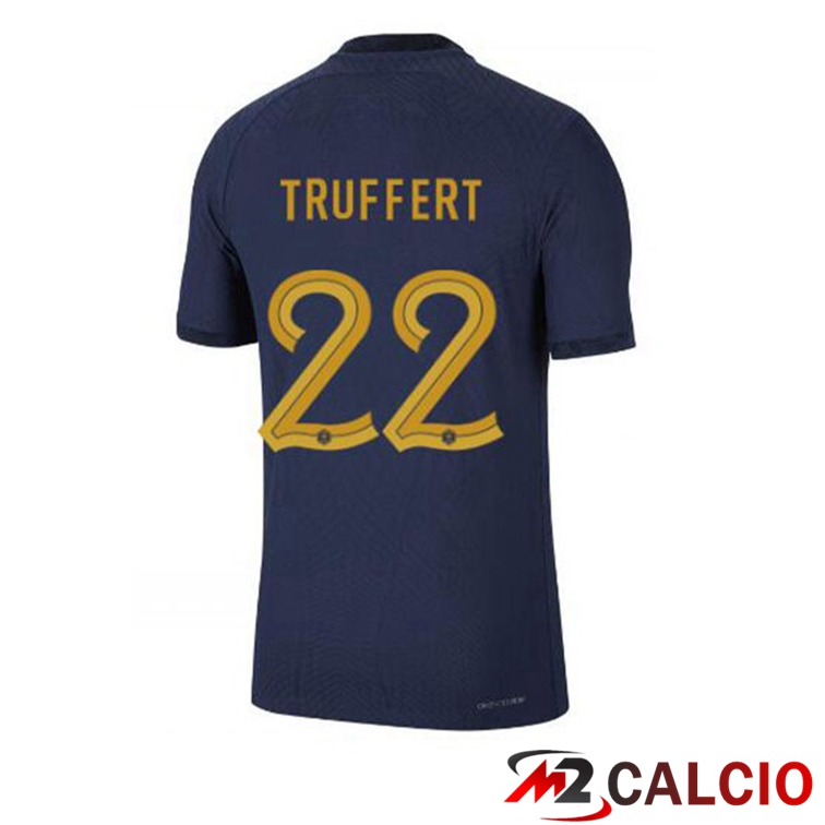 Maglie Calcio Personalizzate,Tute Calcio Squadre,Maglia Nazionale Italiana Calcio | Maglie Calcio Francia (TRUFFERT 22) Prima Blu Royal Coppa Del Mondo 2022