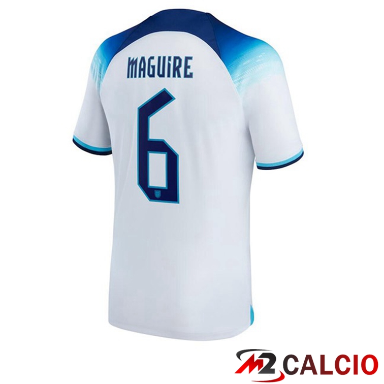 Maglie Calcio Personalizzate,Tute Calcio Squadre,Maglia Nazionale Italiana Calcio | Maglie Calcio Inghilterra (MAGUIRE 6) Prima Bianco Coppa Del Mondo 2022