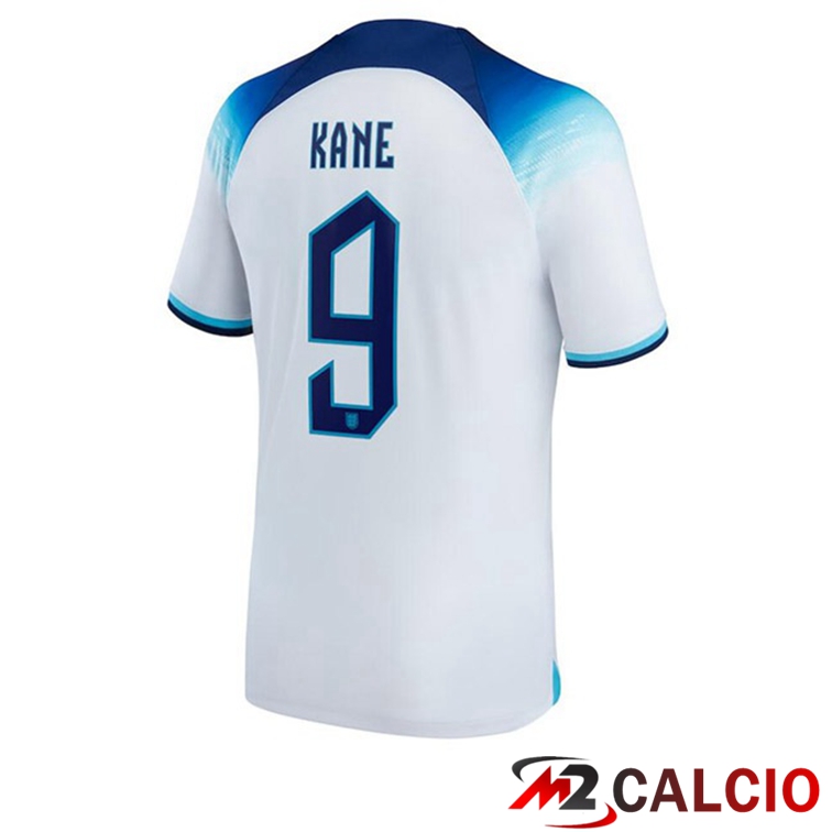 Maglie Calcio Personalizzate,Tute Calcio Squadre,Maglia Nazionale Italiana Calcio | Maglie Calcio Inghilterra (KANE 9) Prima Bianco Coppa Del Mondo 2022