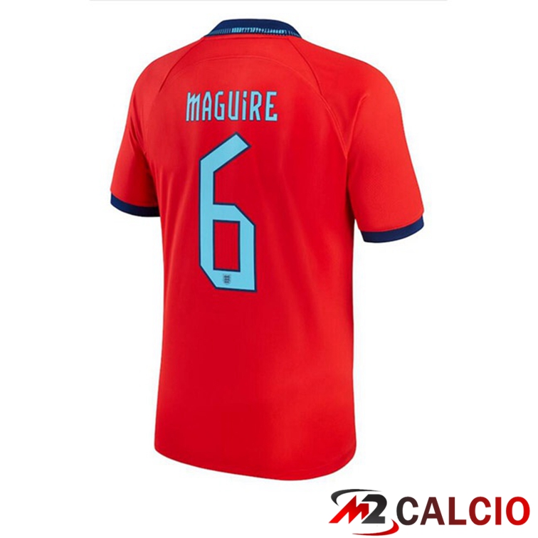 Maglie Calcio Personalizzate,Tute Calcio Squadre,Maglia Nazionale Italiana Calcio | Maglie Calcio Inghilterra (MAGUIRE 6) Seconda Rosso Coppa Del Mondo 2022
