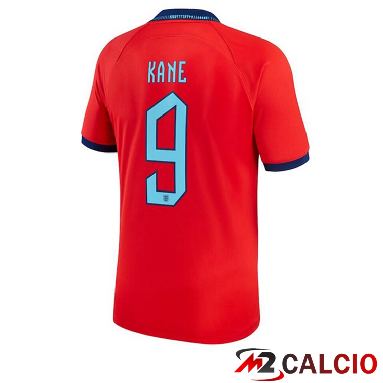 Maglie Calcio Personalizzate,Tute Calcio Squadre,Maglia Nazionale Italiana Calcio | Maglie Calcio Inghilterra (KANE 9) Seconda Rosso Coppa Del Mondo 2022
