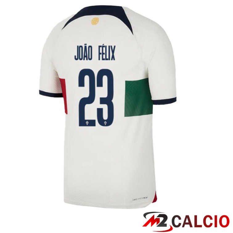 Maglie Calcio Personalizzate,Tute Calcio Squadre,Maglia Nazionale Italiana Calcio | Maglie Calcio Portogallo (JOÃO FÉLIX 23) Seconda Bianco Rosso Coppa Del Mondo 2022