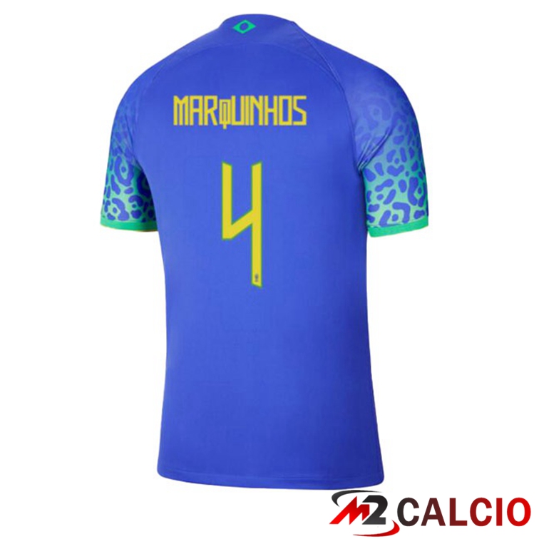 Maglie Calcio Personalizzate,Tute Calcio Squadre,Maglia Nazionale Italiana Calcio | Maglie Calcio Brasile (MARQUINHOS 4) Seconda Blu Coppa Del Mondo 2022 Maglie Calcio Personalizzate,Tute Calcio Squadre,Maglia Nazionale Italiana Calcio | Maglie Calcio Brasile (MARQUINHOS 4) Seconda Blu Coppa Del Mondo 2022