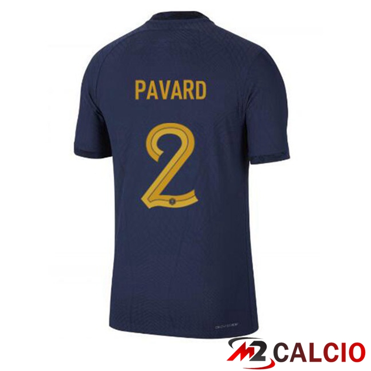 Maglie Calcio Personalizzate,Tute Calcio Squadre,Maglia Nazionale Italiana Calcio | Maglie Calcio Francia (PAVARD 2) Prima Blu Royal Coppa Del Mondo 2022
