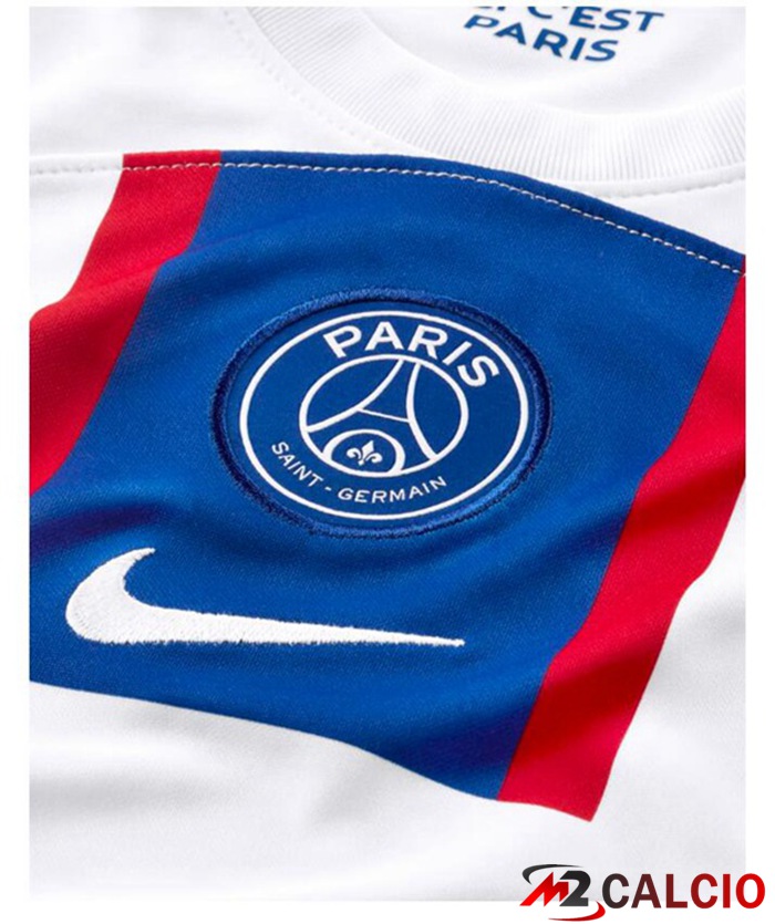 Maglie Calcio Paris PSG Terza Bianco Blu 2022/2023