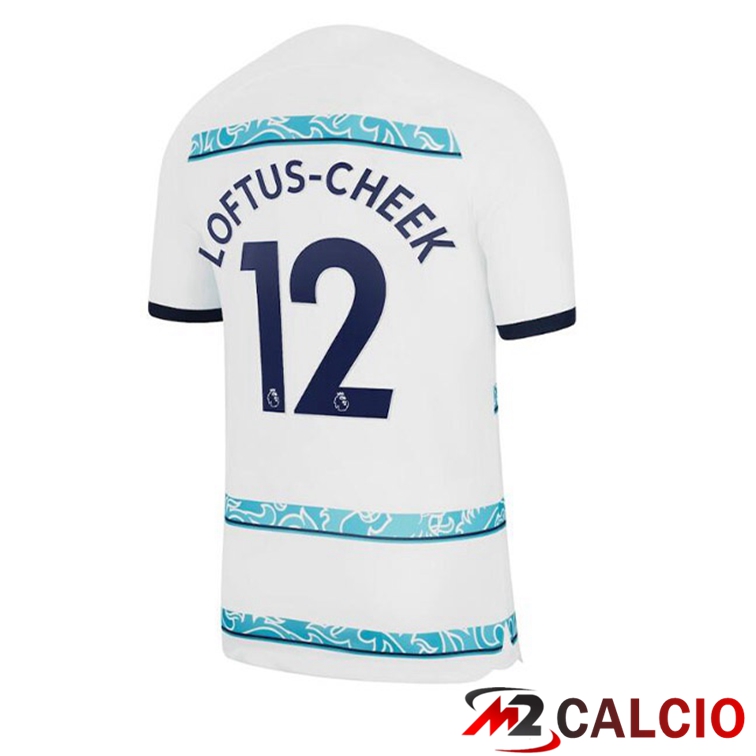 Maglie Calcio Personalizzate,Tute Calcio Squadre,Maglia Nazionale Italiana Calcio | Maglie Calcio FC Chelsea (LOFTUS-CHEEK 12) Seconda Bianco 2022/2023