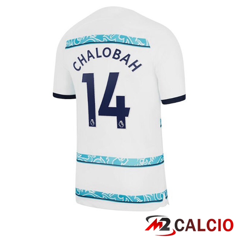 Maglie Calcio Personalizzate,Tute Calcio Squadre,Maglia Nazionale Italiana Calcio | Maglie Calcio FC Chelsea (CHALOBAH 14) Seconda Bianco 2022/2023