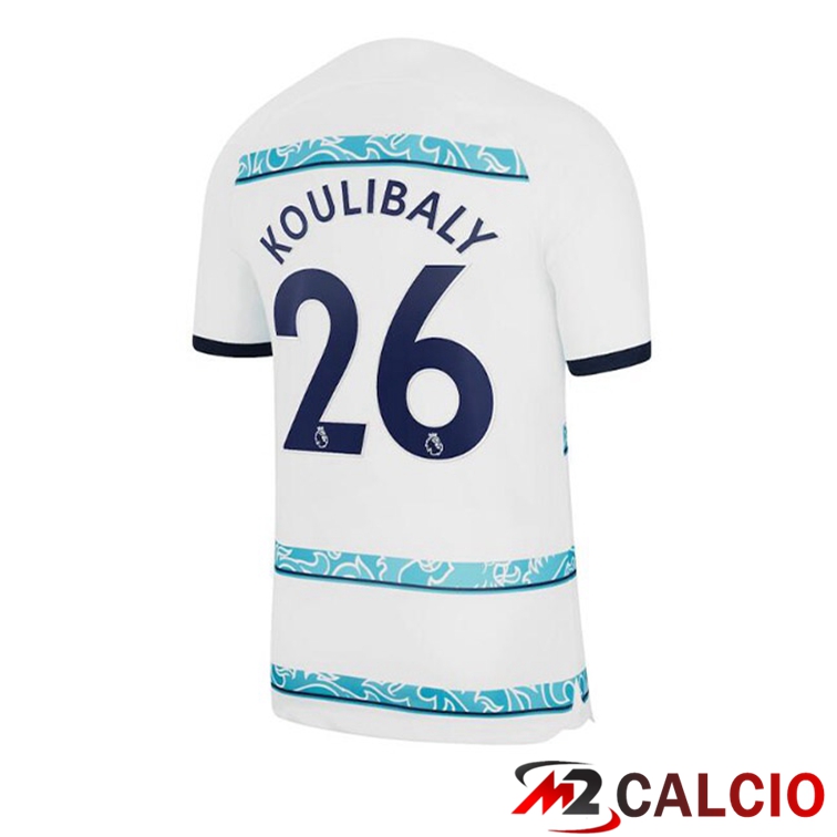Maglie Calcio Personalizzate,Tute Calcio Squadre,Maglia Nazionale Italiana Calcio | Maglie Calcio FC Chelsea (KOULIBALY 26) Seconda Bianco 2022/2023