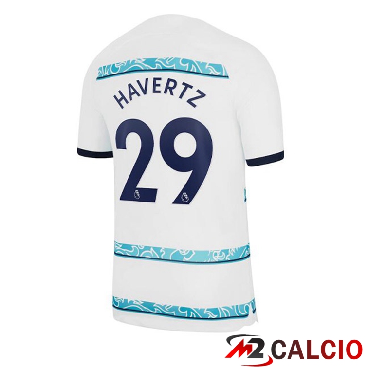 Maglie Calcio Personalizzate,Tute Calcio Squadre,Maglia Nazionale Italiana Calcio | Maglie Calcio FC Chelsea (HAVerdeZ 29) Seconda Bianco 2022/2023