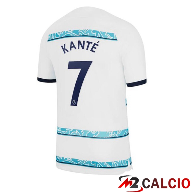 Maglie Calcio Personalizzate,Tute Calcio Squadre,Maglia Nazionale Italiana Calcio | Maglie Calcio FC Chelsea (KANTÉ 7) Seconda Bianco 2022/2023